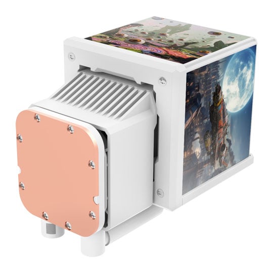 Thermaltake MINECUBE 360 Snow All-in-One CPU Cooler with Quad-LCD + SWAFAN EX12 ARGB : image 4