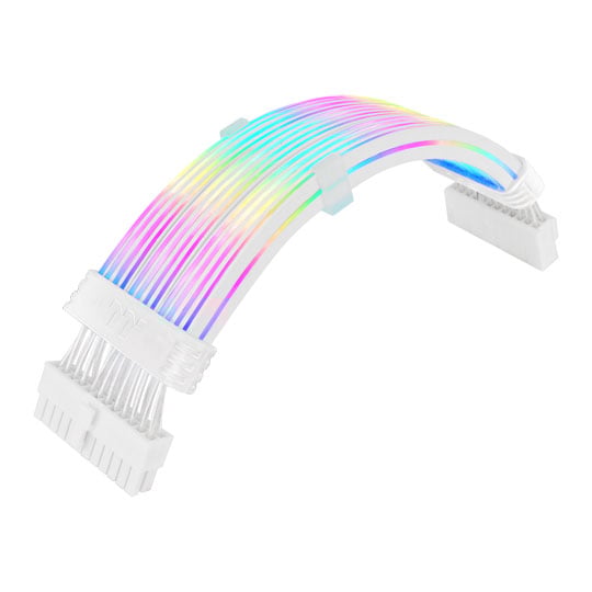 Thermaltake Mod ARGB 24-pin ATX White Motherboard Cable