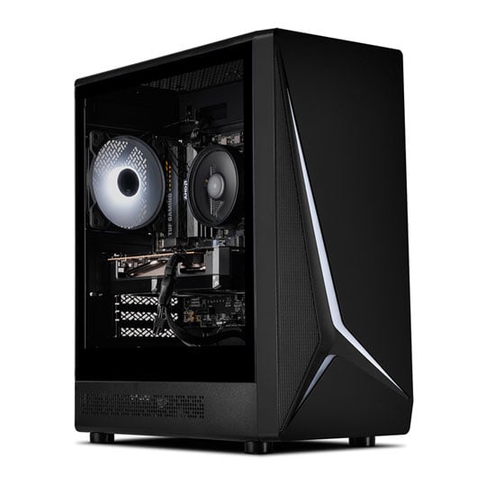 Gaming PC with 16GB AMD Radeon RX 9060XT and AMD Ryzen 5 8400F