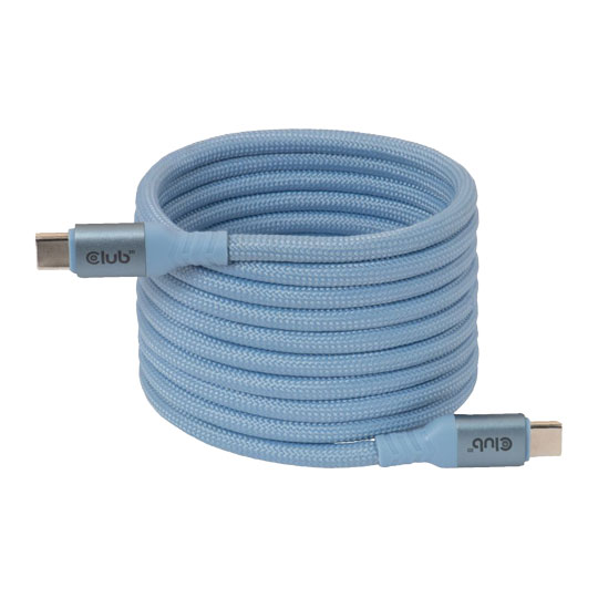 Club 3D USB-C 240W PD 3.1 Magnetic Cable - Blue