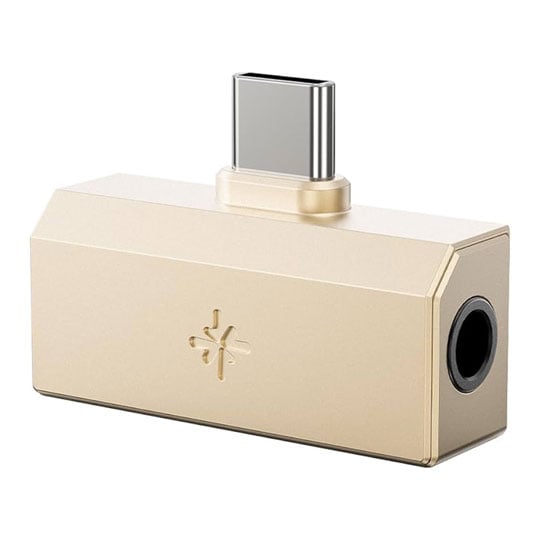 FiiO Tiny B 3.5+4.4mm DAC and Headphone Amplifier Direct Plug in Dongle - GOLD : image 1