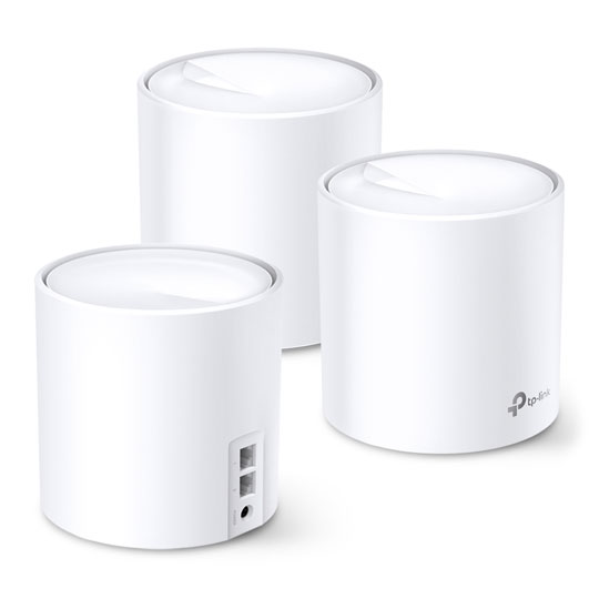 Refurbished TP-LINK Dual-Band Deco X60 AX3000 WiFi Mesh System 3 Pack