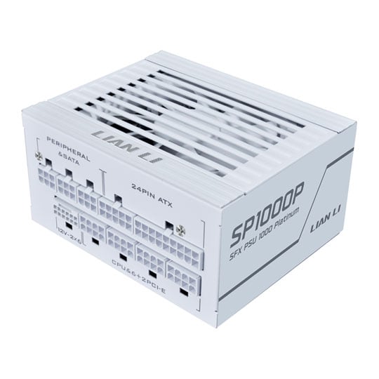 Lian Li SP Platinum 1000W Fully Modular 80+ Platinum ATX 3.1 White SFX PSU / Power Supply Lian Li SP Platinum 1000W Fully Modular 80+ Platinum ATX 3.1 White SFX PSU / Power Supply