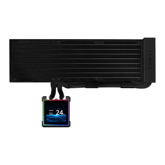 Lian Li Hydroshift II LCD-S 360N Black All-in-One Fanless CPU Cooler with LCD