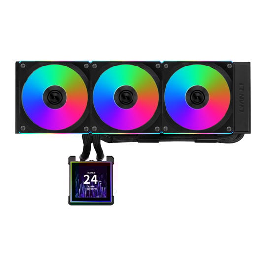 Lian Li Hydroshift II LCD-S 360CL Black All-in-One CPU Cooler with LCD and UNI FAN CL