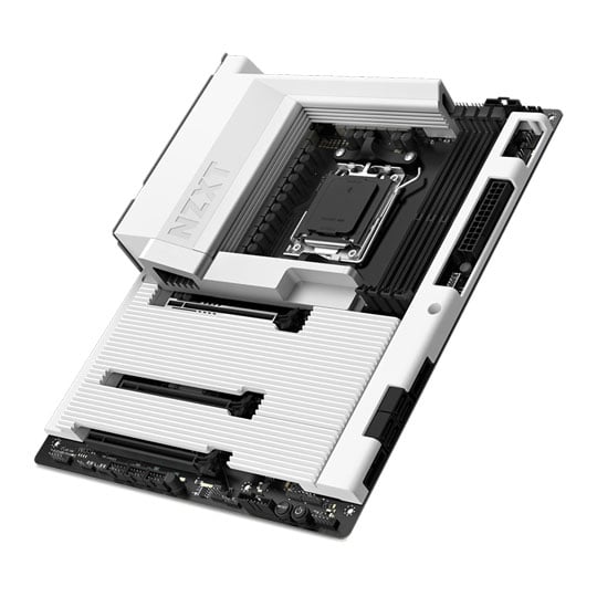 NZXT N7 AMD B850 Gaming Wi-Fi 6E PCIe 5.0 DDR5 White ATX Motherboard