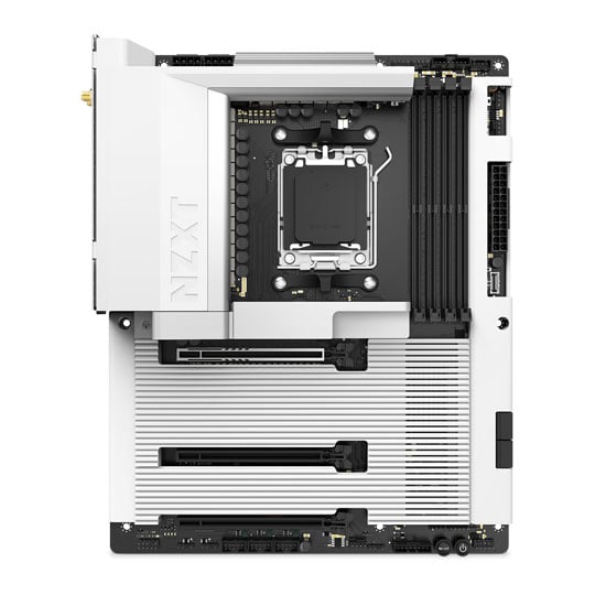 NZXT N7 AMD B850 Gaming Wi-Fi 6E PCIe 5.0 DDR5 White ATX Motherboard