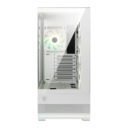 MSI MAG PANO 110R PZ Mid-Tower Tempered Glass White PC Gaming Case : image 3