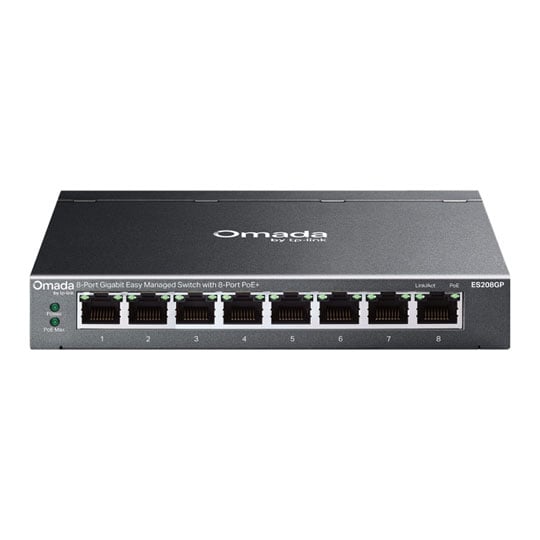 tp-link 8-Port ES208GP Omada Gigabit PoE+ Managed Switch