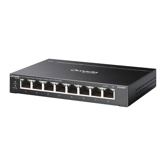 tp-link 8-Port ES208GP Omada Gigabit PoE+ Managed Switch tp-link 8-Port ES208GP Omada Gigabit PoE+ Managed Switch