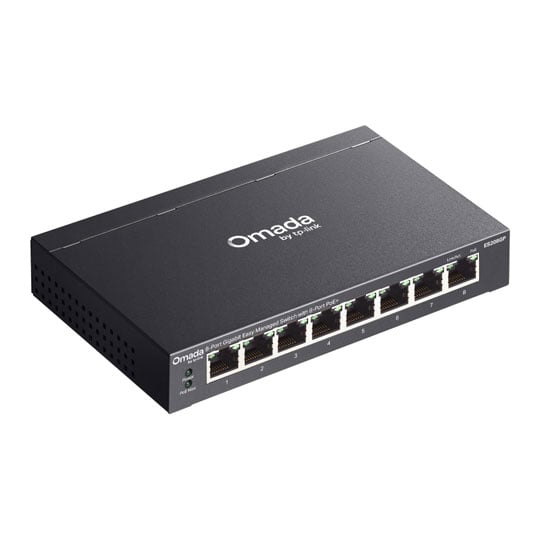 tp-link 8-Port ES208GP Omada Gigabit PoE+ Managed Switch : image 3