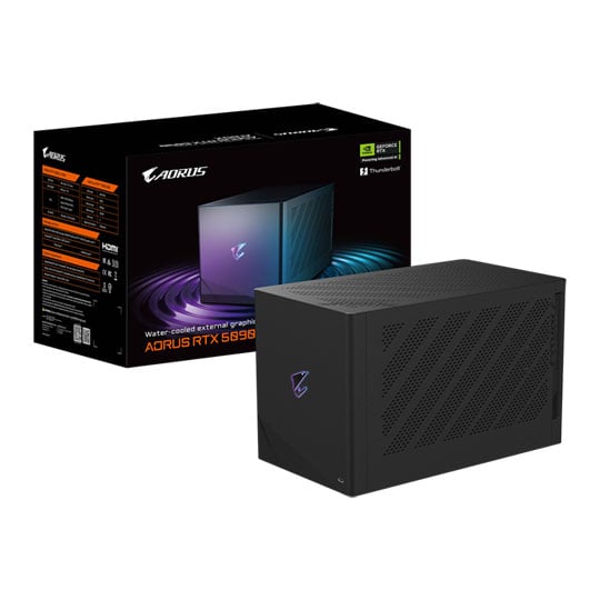 Gigabyte AORUS RTX 5090 AI Box Water Coooled eGPU Thunderbolt 5 Gaming Box