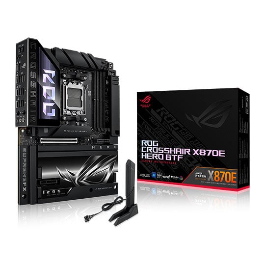 ASUS ROG CROSSHAIR X870E HERO BTF AM5 PCIe 5.0 ATX Motherboard