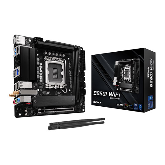 Open Box ASRock B860I WiFi DDR5 PCIe 5.0 Mini-ITX Motherboard Open Box ASRock B860I WiFi DDR5 PCIe 5.0 Mini-ITX Motherboard