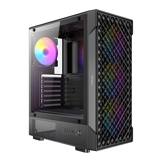 Antec VX320 ARGB Black Tempered Glass Mid-Tower Case