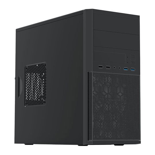VIDA Corporate Micro-ATX Tower Black Office Case
