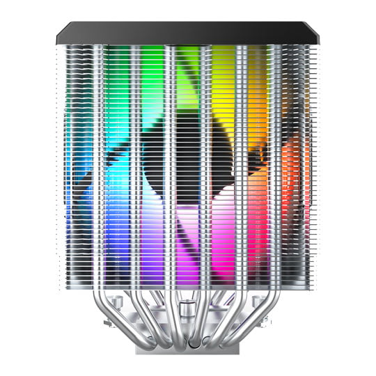 Montech NX600 ARGB Black Intel / AMD Dual Tower Air CPU Cooler : image 4