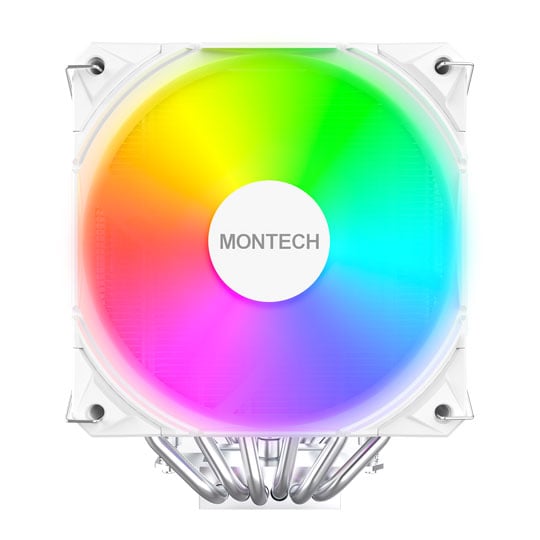 Montech NX600 ARGB White Intel / AMD Dual Tower Air CPU Cooler Montech NX600 ARGB White Intel / AMD Dual Tower Air CPU Cooler