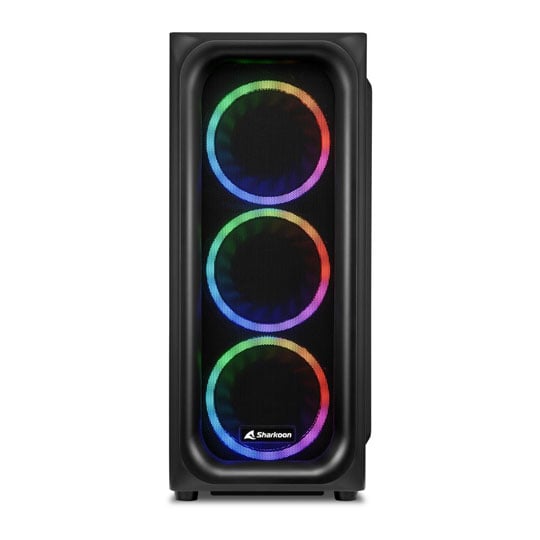 Sharkoon TK5M RGB Black Mid Tower Chassis Sharkoon TK5M RGB Black Mid Tower Chassis