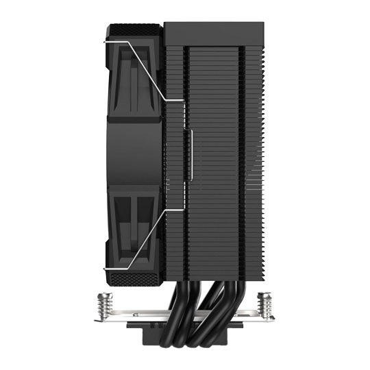 Sharkoon A40 Black Intel/AMD CPU Cooler : image 3