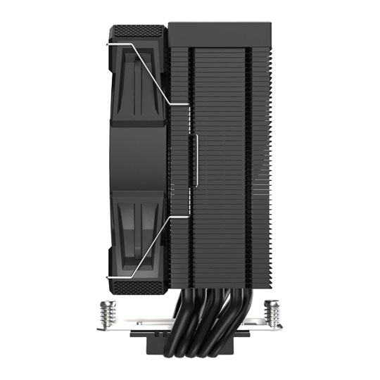 Sharkoon A50 Black Single Tower Intel/AMD CPU Air Cooler : image 3