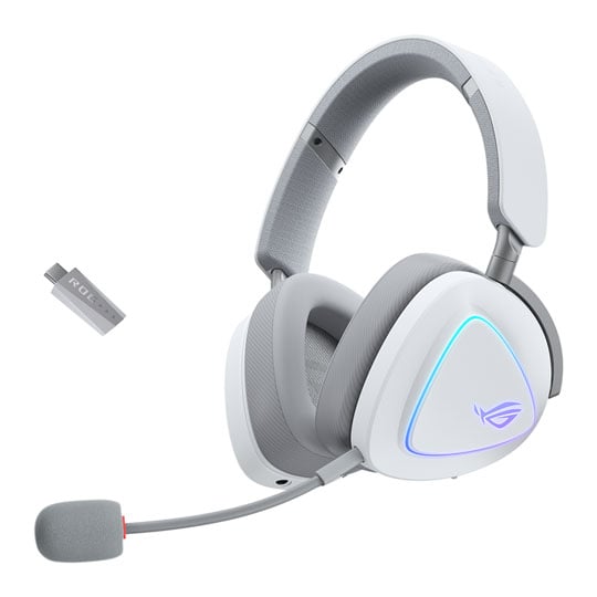 Open Box Asus ROG Delta II Moonlight White Edition Wireless Gaming Headset