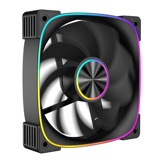 CiT Solar 120mm ARGB Black PWM Reverse Cooling Fan CiT Solar 120mm ARGB Black PWM Reverse Cooling Fan