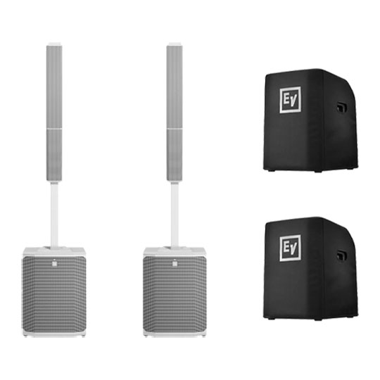 Electro-Voice EVOLVE 90 Column Loudspeaker System (White) Pair + Covers