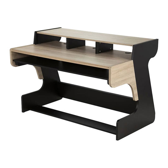 (Open Box) Zaor Miza 88 FLEX Workstation Desk (Black Oak)