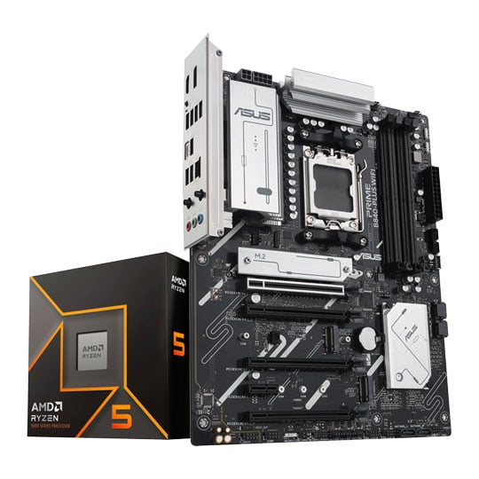ASUS PRIME B840-PLUS WIFI + AMD Ryzen 5 9600X CPU/Motherboard Bundle ASUS PRIME B840-PLUS WIFI + AMD Ryzen 5 9600X CPU/Motherboard Bundle