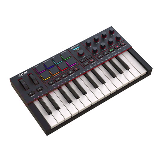Akai MPK Mini Mk4 - Compact Keyboard and Pad Controller - Black