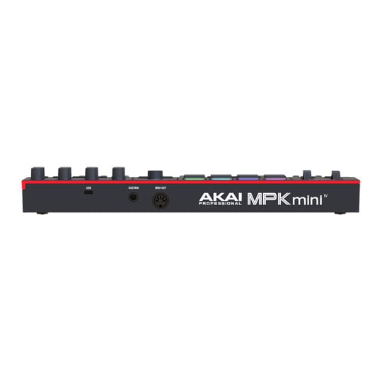 Akai MPK Mini Mk4 - Compact Keyboard and Pad Controller - Black