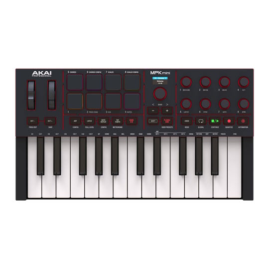 Akai MPK Mini Mk4 - Compact Keyboard and Pad Controller - Black : image 3