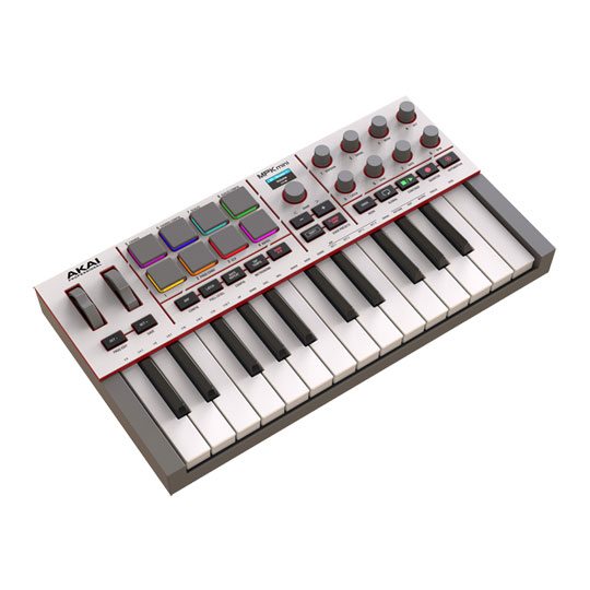 Akai MPK Mini Mk4 - Compact Keyboard and Pad Controller - Grey