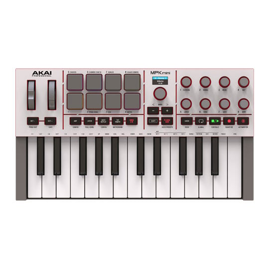 Akai MPK Mini Mk4 - Compact Keyboard and Pad Controller - Grey : image 3