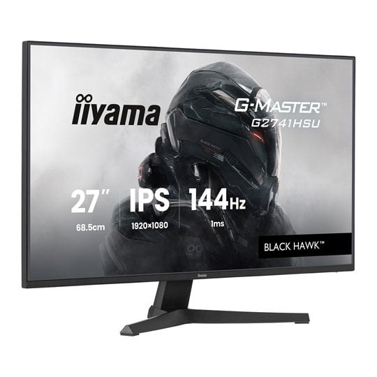 iiyama 27" G2741HSU-B1 G-Master BLACK HAWK 144Hz AMD FreeSync IPS Gaming Monitor