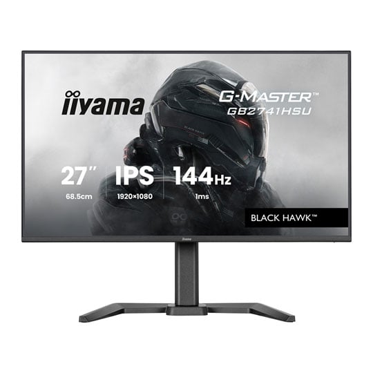 iiyama 27" GB2741HSU-B1 G-Master BLACK HAWK 144Hz AMD FreeSync IPS Gaming Monitor