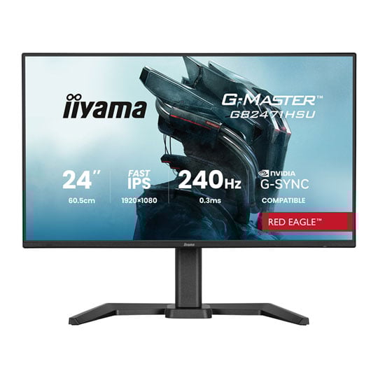 iiyama 24" GB2471HSU-B1 G-Master RED EAGLE Full HD 240Hz Adaptive Sync Fast IPS Gaming Monitor