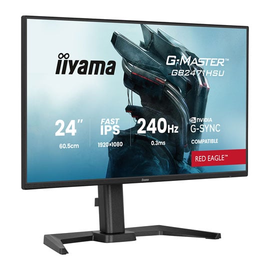 iiyama 24" GB2471HSU-B1 G-Master RED EAGLE Full HD 240Hz Adaptive Sync Fast IPS Gaming Monitor