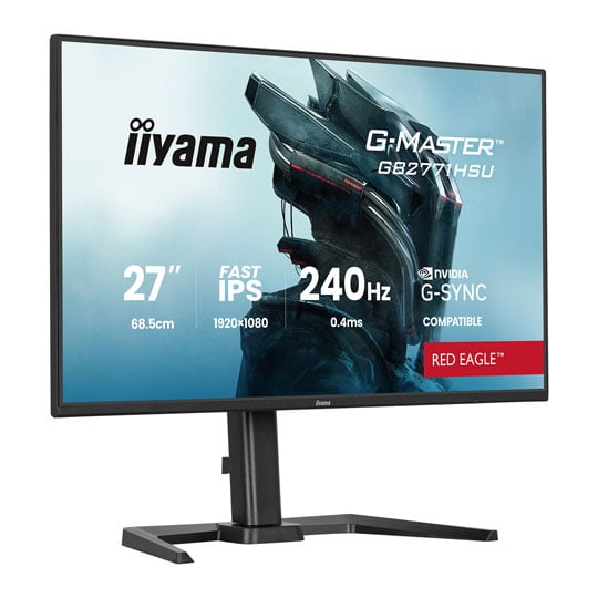 iiyama 27" GB2771HSU-B1 G-Master RED EAGLE Full HD 240Hz Adaptive Sync Fast IPS Gaming Monitor iiyama 27" GB2771HSU-B1 G-Master RED EAGLE Full HD 240Hz Adaptive Sync Fast IPS Gaming Monitor