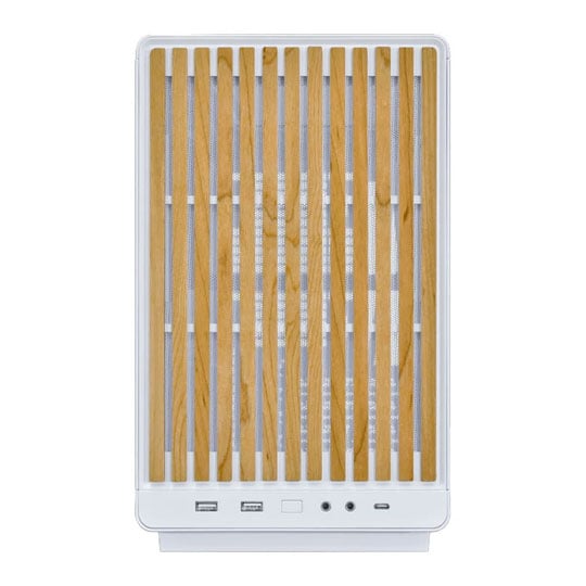 Open Box Lian Li A3 mATX Glass Edition Wood White Small Form Factor Steel Mesh PC Gaming Case : image 3
