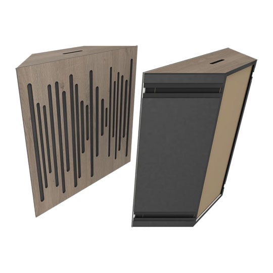 Vicoustic Super Bass Extreme Ultra - Box of 2, Brown Oak