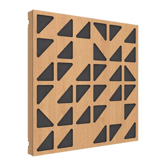 Vicoustic VicPattern Ultra Triangles - Box of 3, Natural Oak