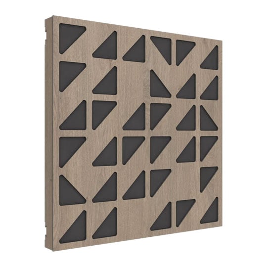 Vicoustic VicPattern Ultra Triangles - Box of 3, Brown Oak