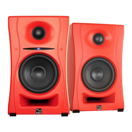 KALI LP-UNF 4" 2-Way Powered Loudspeaker System w/Bluetooth (Pair) Red