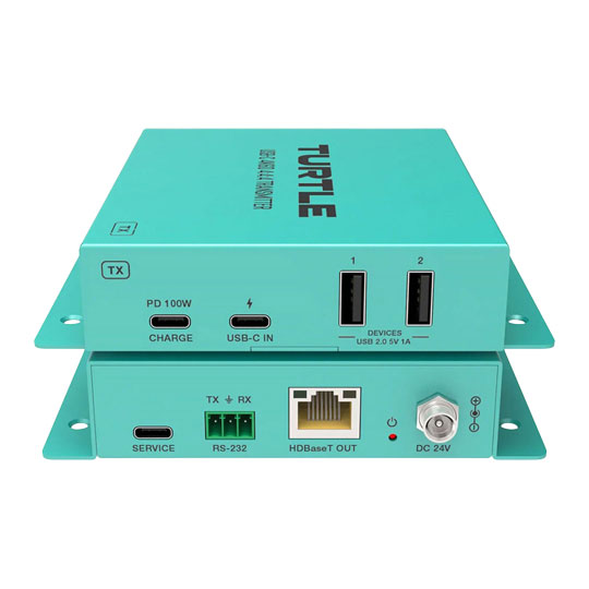 Turtle AV USB-C 4K60 & USB 2.0 Extender Kit