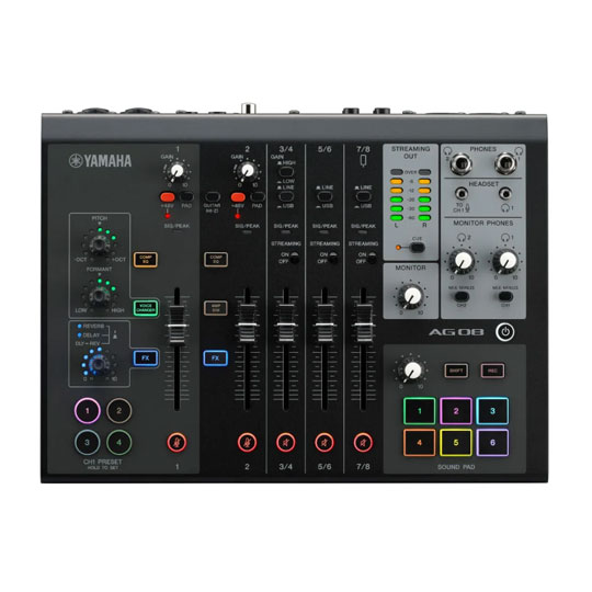 (Open Box) Yamaha AG08 All-In-One Streaming Station (Black)