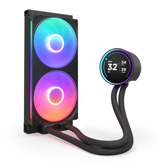 Open Box NZXT Kraken Elite 280 RGB Black AIO CPU Hydro-Cooler with LCD Screen - Intel/AMD : image 2
