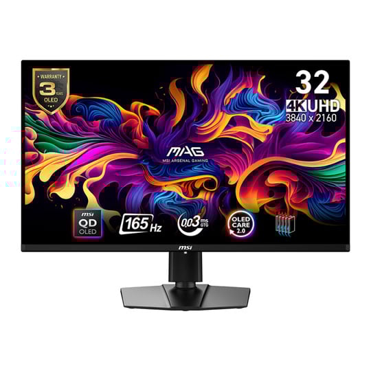 Refurbished MSI 31.5" MAG 321UP QD-OLED UHD 165Hz Adaptive Sync Gaming Monitor Refurbished MSI 31.5" MAG 321UP QD-OLED UHD 165Hz Adaptive Sync Gaming Monitor