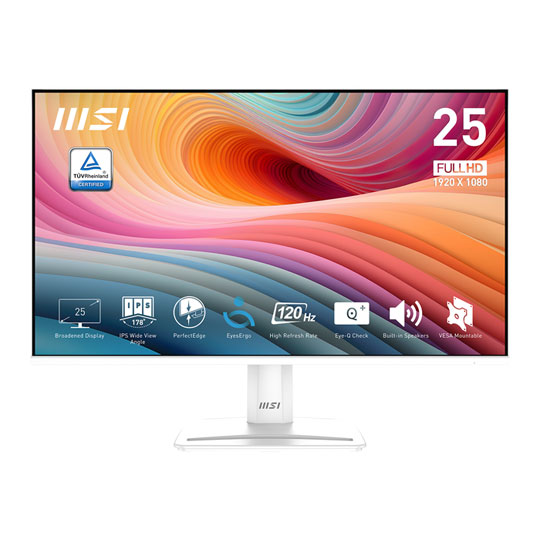 Refurbished MSI PRO 25" FHD 120hz Adaptive Sync IPS Business & Productivity Class Monitor